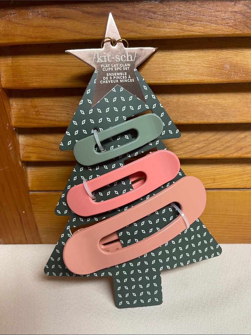 kit-sch Matte Pastel Hair Clip Set — Sage Green, Blush Pink